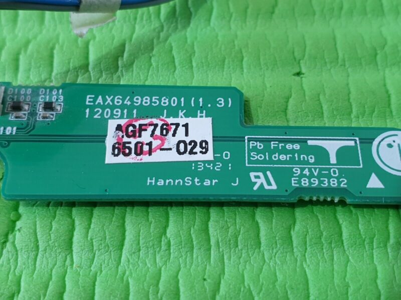 POWER SWITCH CONTROL TOUCH BUTTON IR SENSOR LG 27MT93V 27" TV EAX64985801 (1.3) - Image 5