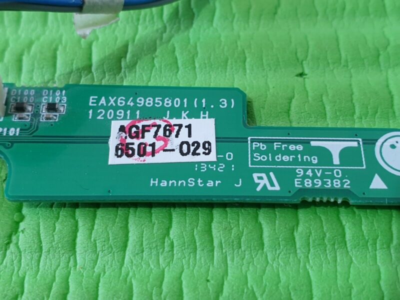 POWER SWITCH CONTROL TOUCH BUTTON IR SENSOR LG 27MT93V 27" TV EAX64985801 (1.3) - Image 6