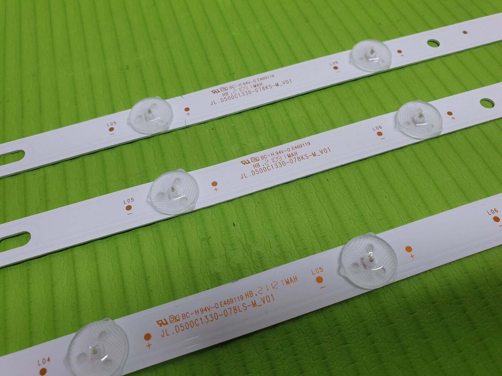 FULL LED BACKLIGHT STRIP SET FOR TOSHIBA 50UL2863DB TV JL.D500C1330-078KS-M_V01 - Image 8