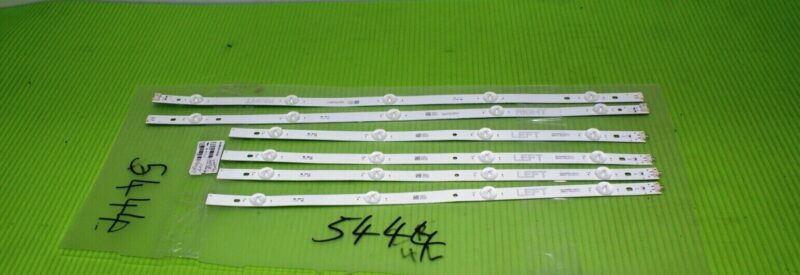 ARRAY OF 6 x LED BACKLIGHT STRIPS FOR LG 49UM7400PLB 49" TV (NC490DGG-AAGX1)