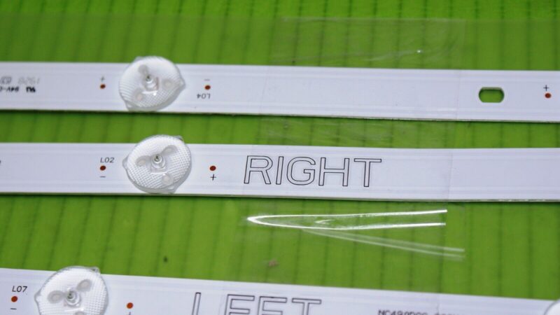 ARRAY OF 6 x LED BACKLIGHT STRIPS FOR LG 49UM7400PLB 49" TV (NC490DGG-AAGX1) - Image 2