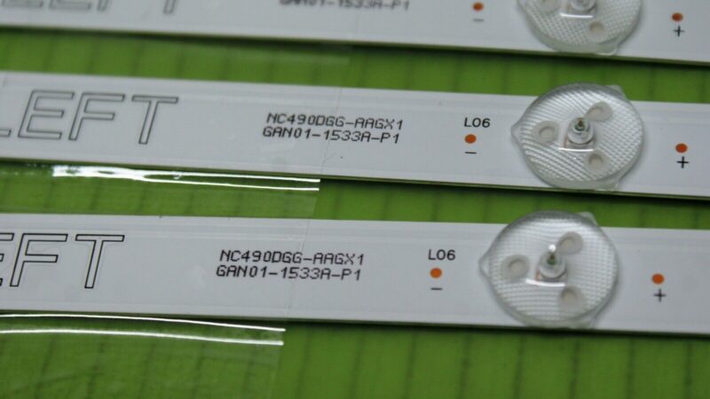ARRAY OF 6 x LED BACKLIGHT STRIPS FOR LG 49UM7400PLB 49" TV (NC490DGG-AAGX1) - Image 3
