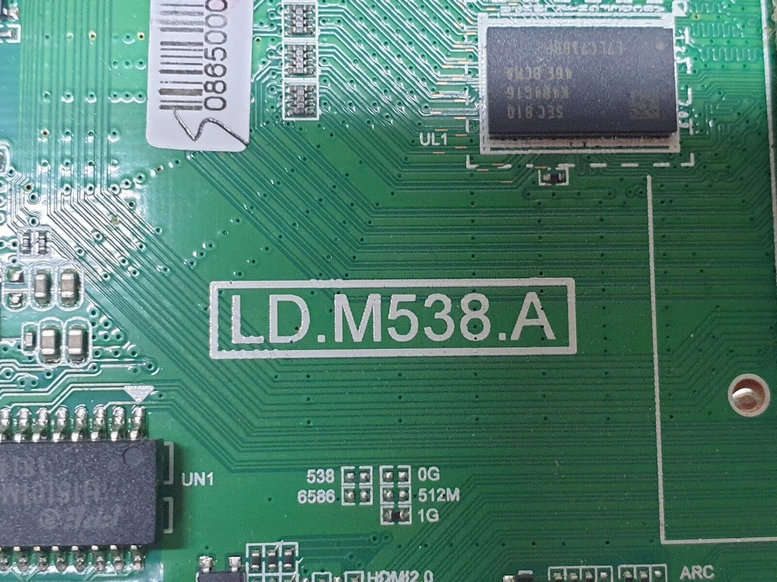 MAIN AV BOARD MB AKAI AKTV5550 QLED SMART TV LD.M538.A SCREEN:LSC550FN20-201 - Image 3