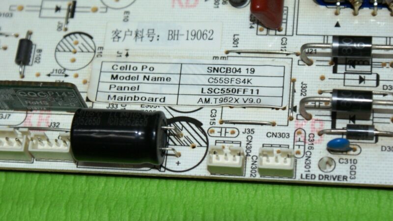 POWER SUPPLY PSU FOR CELLO C55SFS4K V2 55" LED TV PW.168W2.801 V19030020-2A00214 - Image 3