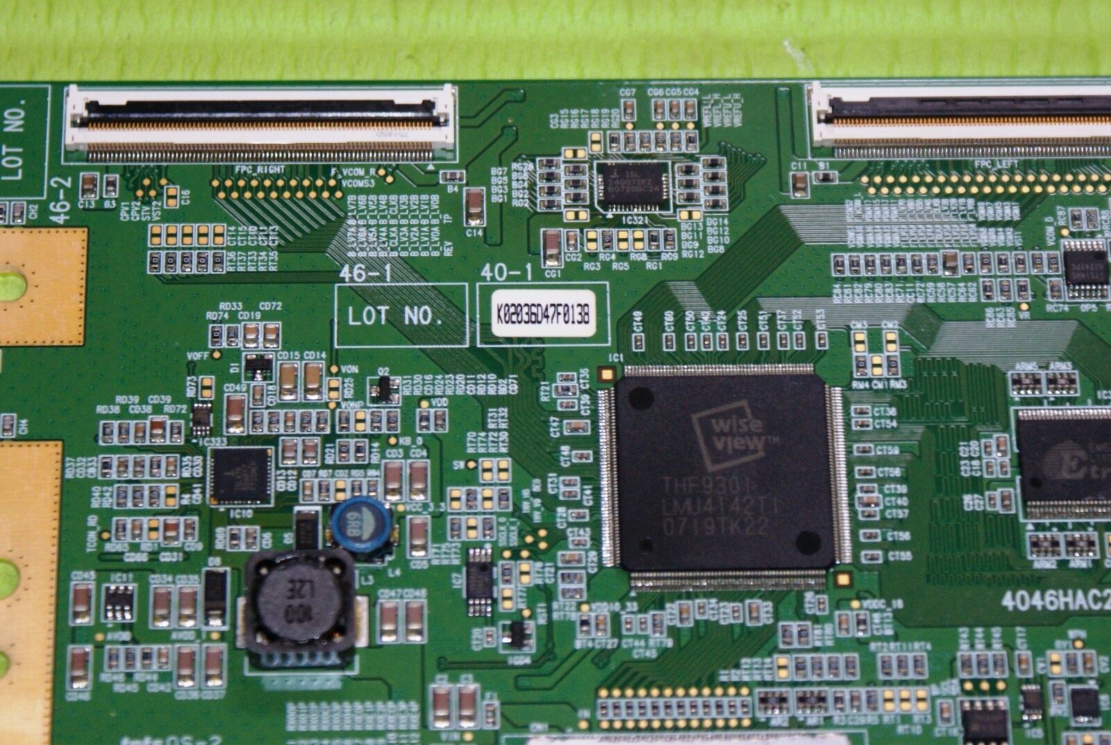 TCON LVDS KDL-40W2000 KDL-40V2500 KDL-40T3500 40" TV 4046HAC2LV0.4 LJ94-02036D - Image 2