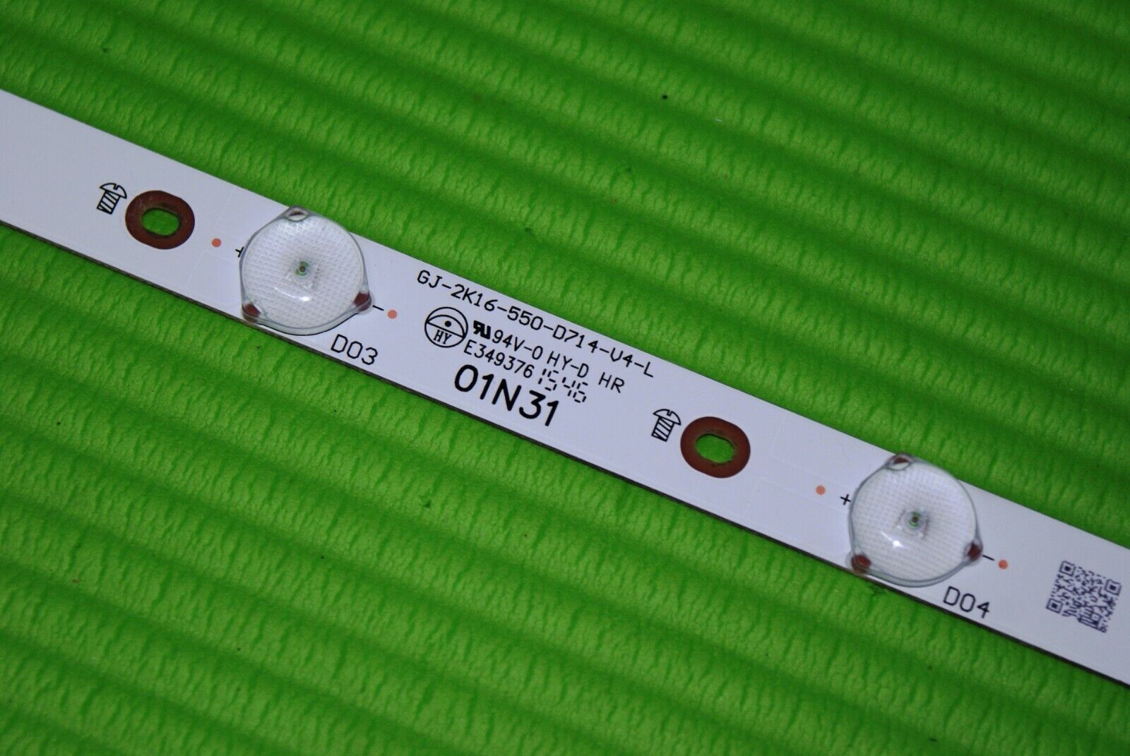 LED BACKLIGHT STRIP 55PUS6401/12 TV GJ-2K16-550-D714-V4-L TPT550J1-QUBNO.K 01N31 - Image 3