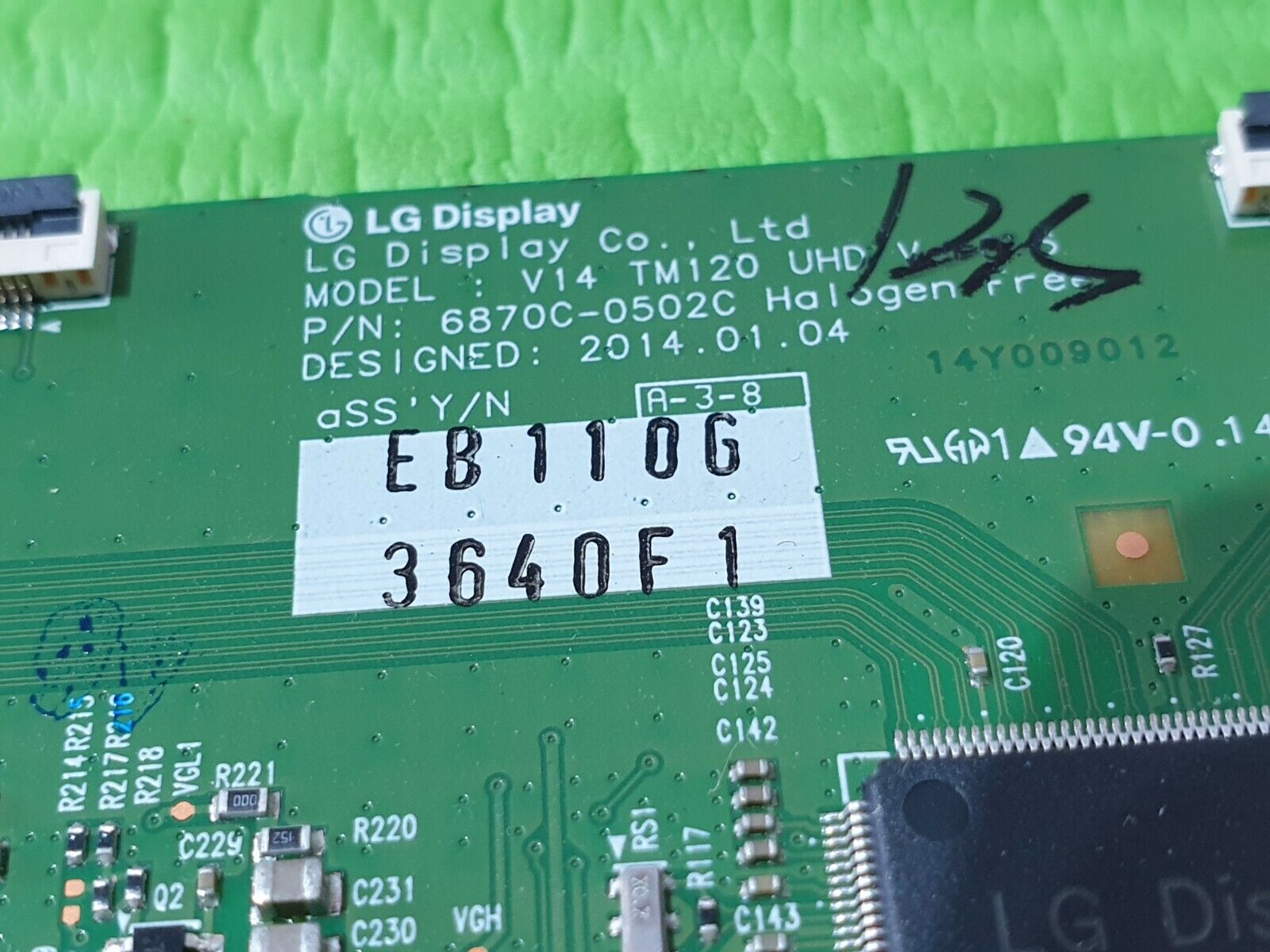 LVDS TCON BOARD LG 42UB820V 42LB650V TV 6870C-0502C 6871L-3640F V14 TM120 UHD - Image 3