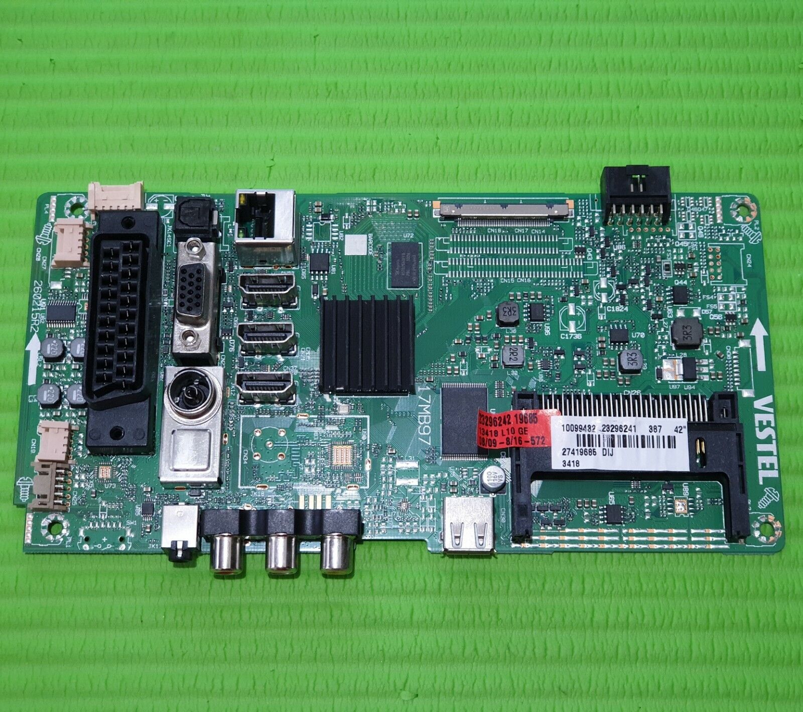 MAIN BOARD MB FR FINLUX 42FME249S-T TV 17MB97 23296241 SCREEN:LC420DUJ (SG) (E1)