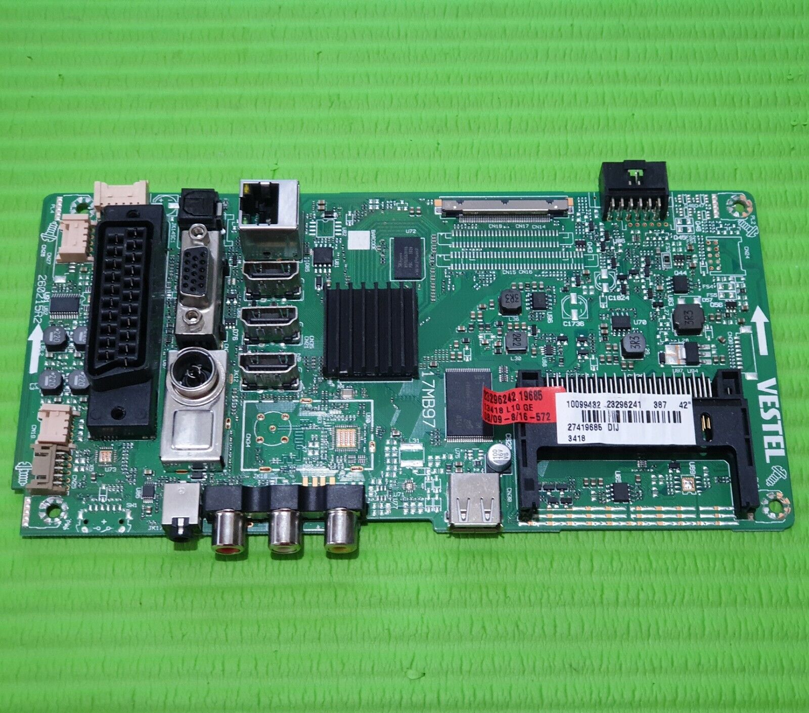 MAIN BOARD MB FR FINLUX 42FME249S-T TV 17MB97 23296241 SCREEN:LC420DUJ (SG) (E1) - Image 2