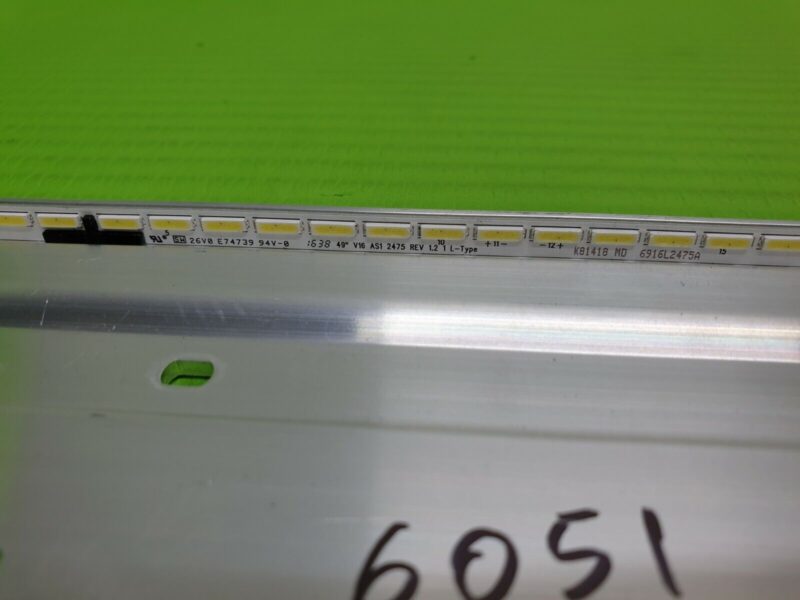 LED BACKLIGHT FOR LG 49UH850V TV 49" V16 AS1 2475 REV1.2 1 L-R-TYPE 6916L-2475A - Image 8