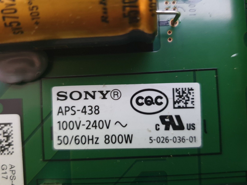 POWER SUPPLY PSU FR SONY XR-55A90J 55" OLED TV APS-438 (CH) 101055211 2101055211 - Image 4