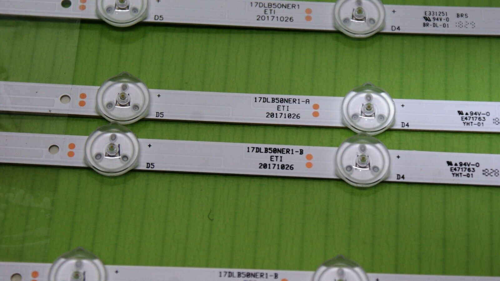 5x LED BACKLIGHT STRIPS FOR 50VL5A63DB 50U6863DB TV 17DLB50NER1-A 17DLB50NER1-B - Image 3
