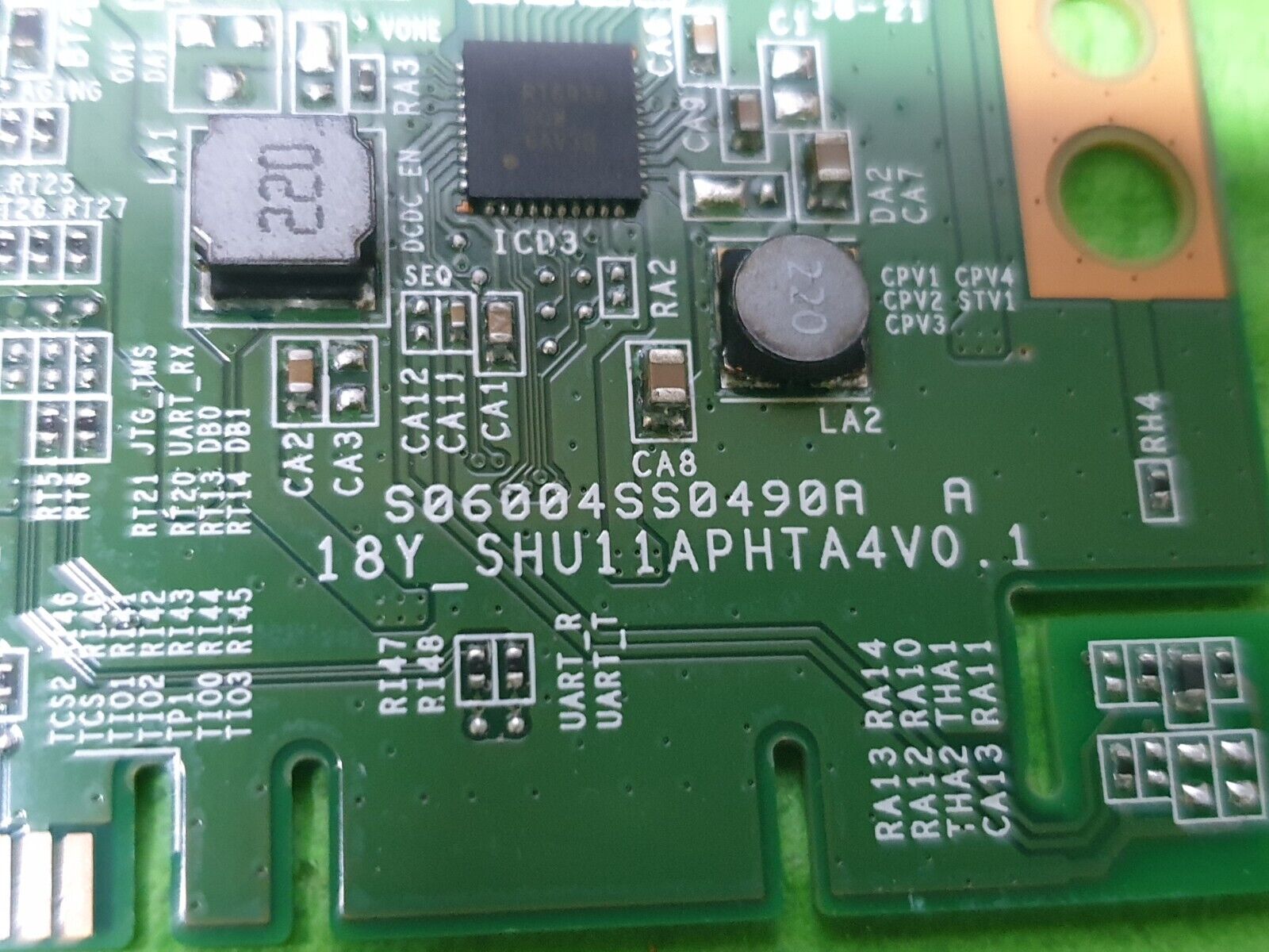 TCON LVDS BOARD FOR SONY KD-65XG7073 65" LED TV 18Y_SHU11APHTA4V0.1 LJ94-41233H - Image 3