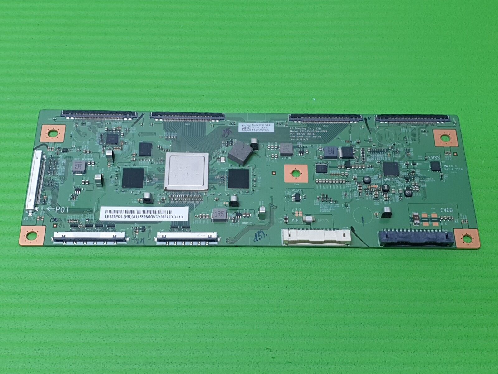 TCON LVDS BOARD FOR SONY XR-55A84L 55" LED TV 6870C-0931A 6871L-7011D LE550PQL - Image 2