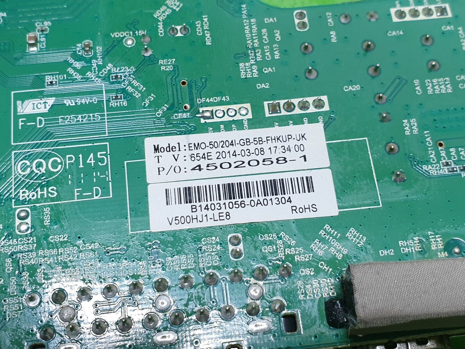 MAIN BOARD BLAUPUNKT 50/2041-GB-5B-FHKUP TV T.MSD309.B81C 12176 SCREEN:V500HJ1 - Image 7