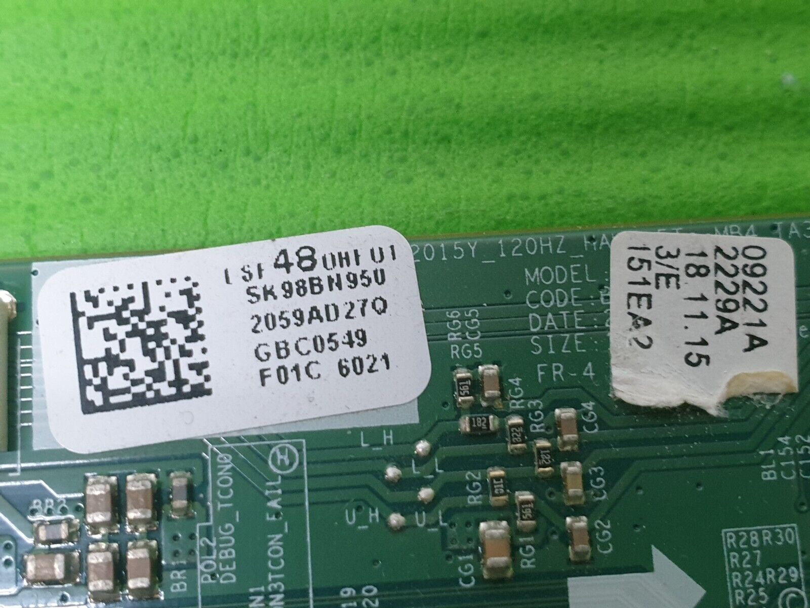 TCON LVDS BOARD FOR SAMSUNG UE48J6300AK 48" LED TV BN41-02229A BN95-02059A - Image 3