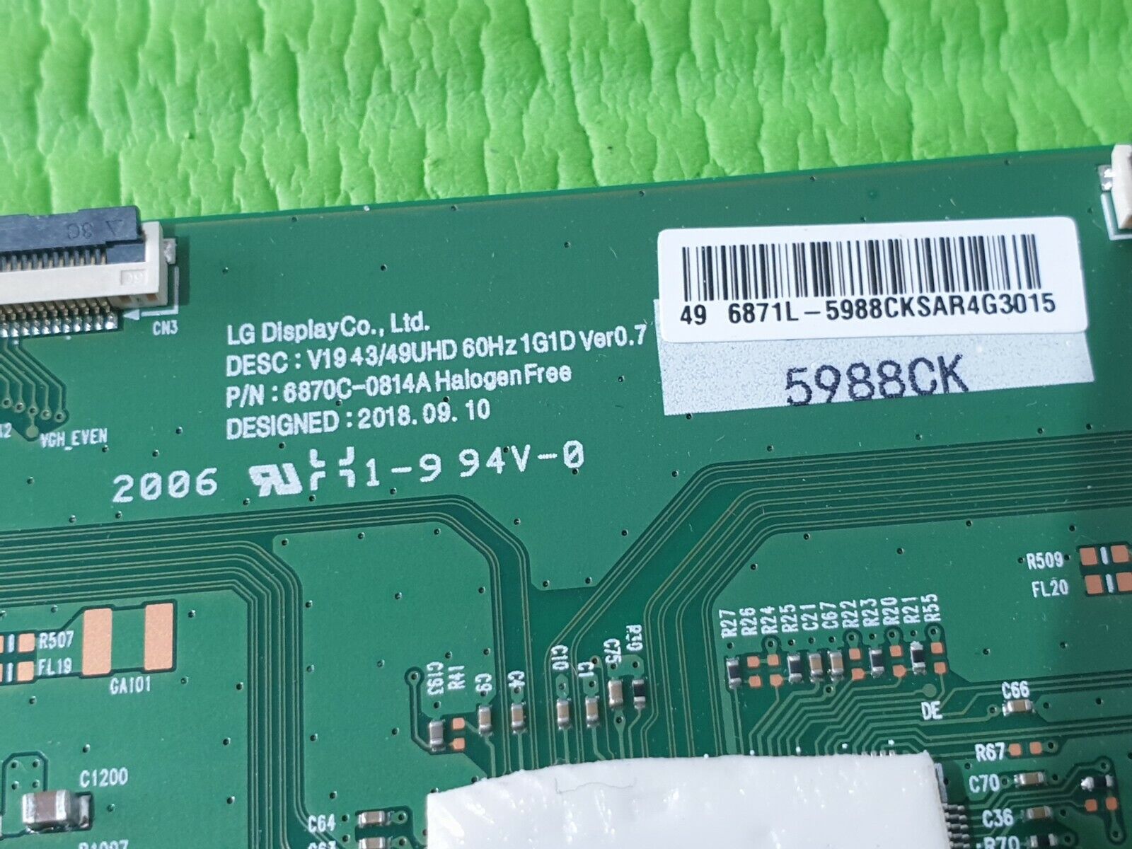 LVDS TCON BOARD FOR SONY KD-49X7052 KD-49XH8096 49" TV 6870C-0814A 6871L-5988C - Image 4