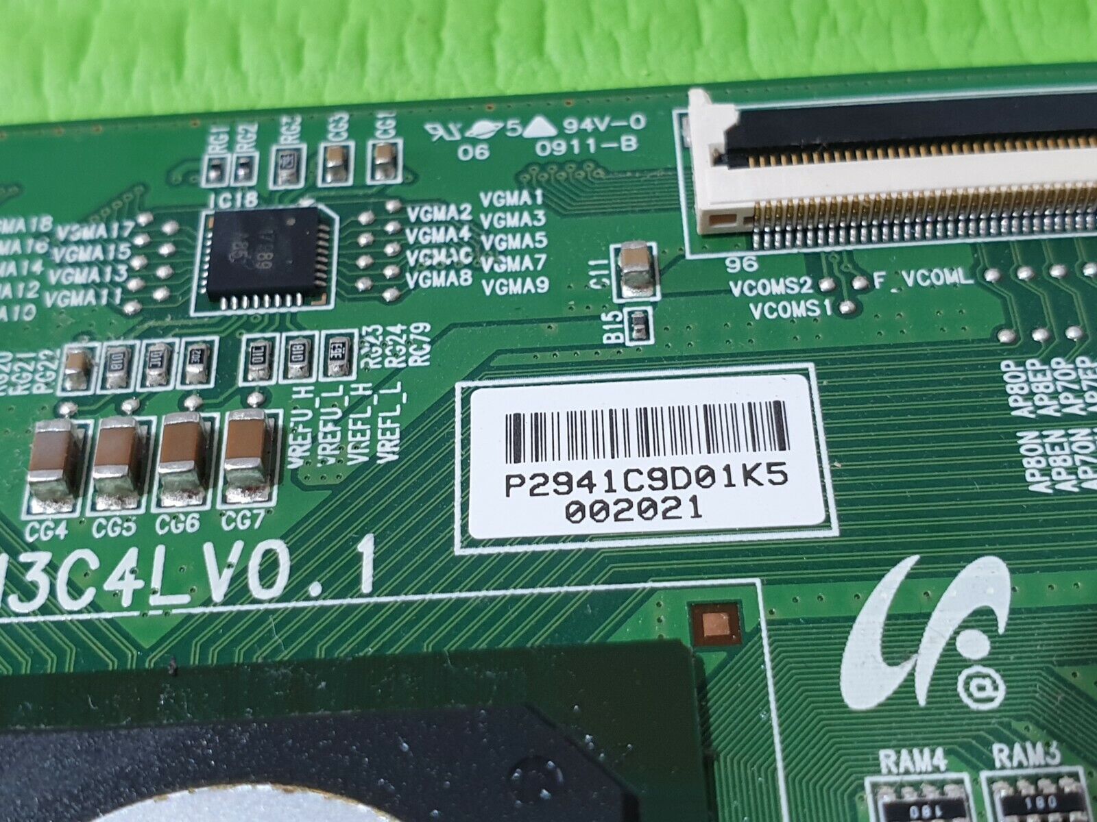 TCON LVDS BOARD FOR TOSHIBA 46XV635D 46" LCD TV F12FA7M3C4LV0.1 LJ94-02941C - Image 3