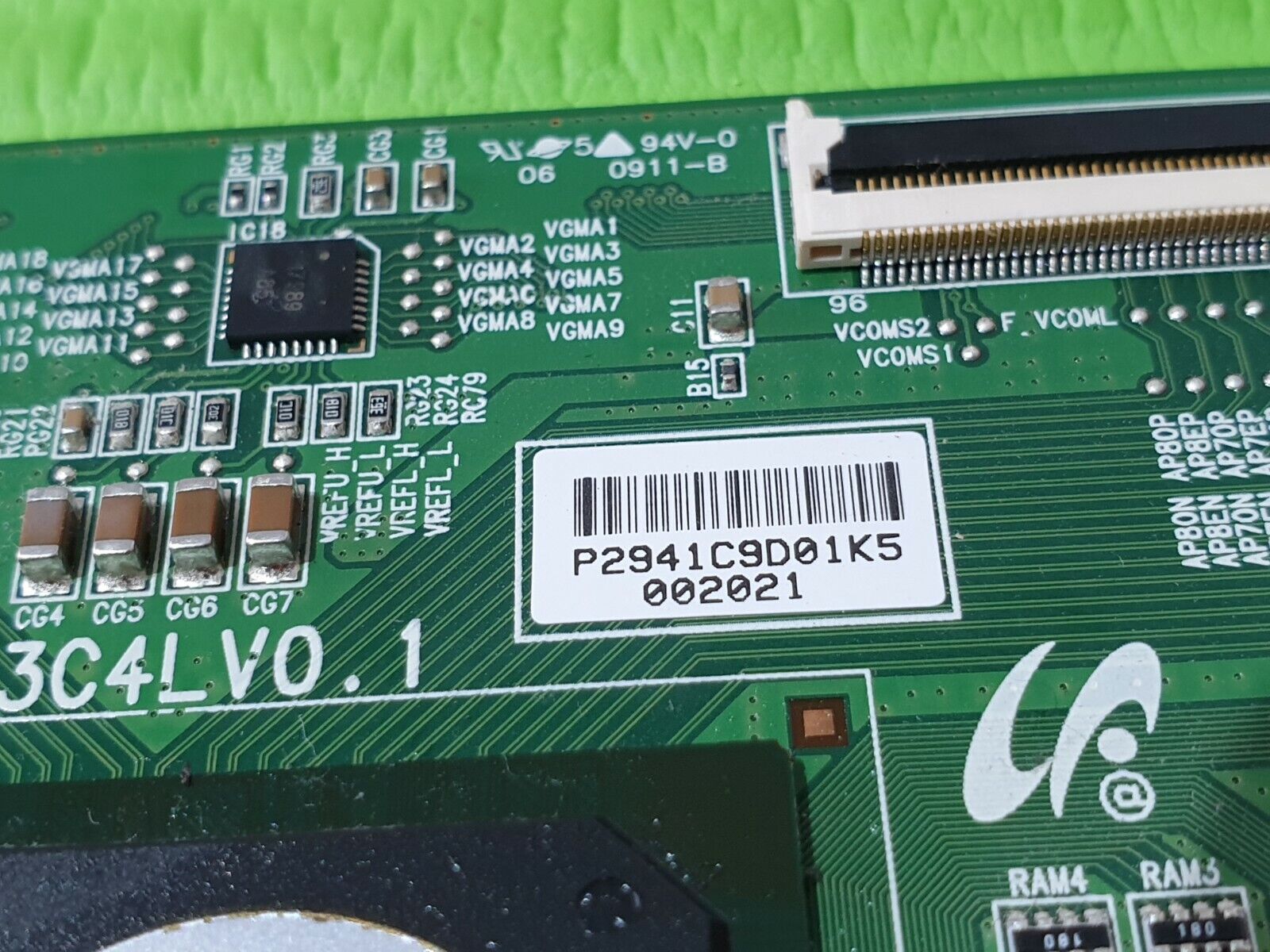 TCON LVDS BOARD FOR TOSHIBA 46XV635D 46" LCD TV F12FA7M3C4LV0.1 LJ94-02941C - Image 4