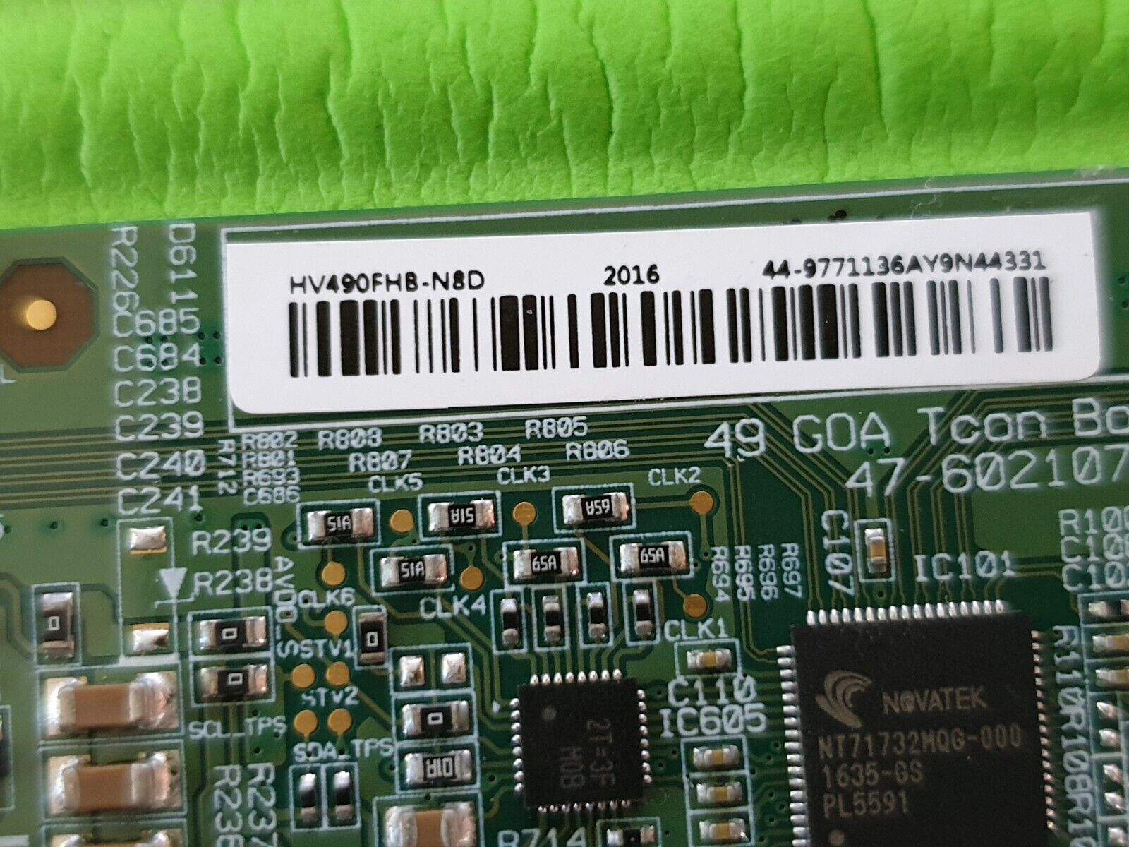 TCON LVDS FOR LG 49LJ515V 49LH604V 49LH590V 49LH570V TV 47-6021078 HV490FHB-N8D - Image 4