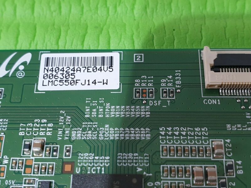 TCON LVDS BOARD FOR TI5509DLED TI5510DLEDDS TV 17Y_HU11APHTA44LV0.0 LJ94-40424A - Image 3