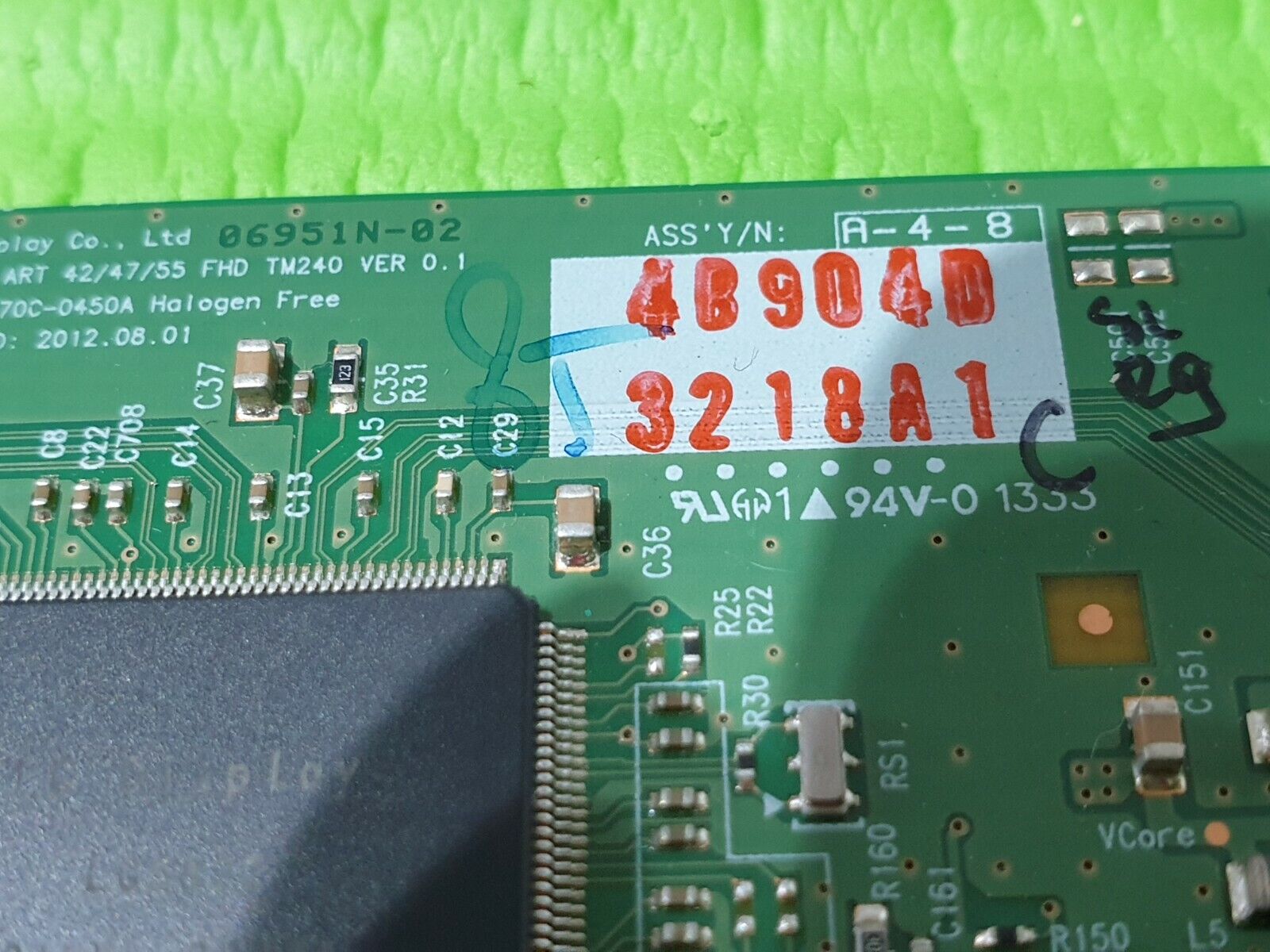 TCON LVDS BOARD PANASONIC TX-L55ET60B TX-L55DT65B TV 6870C-0450A 6871L-3218A - Image 3