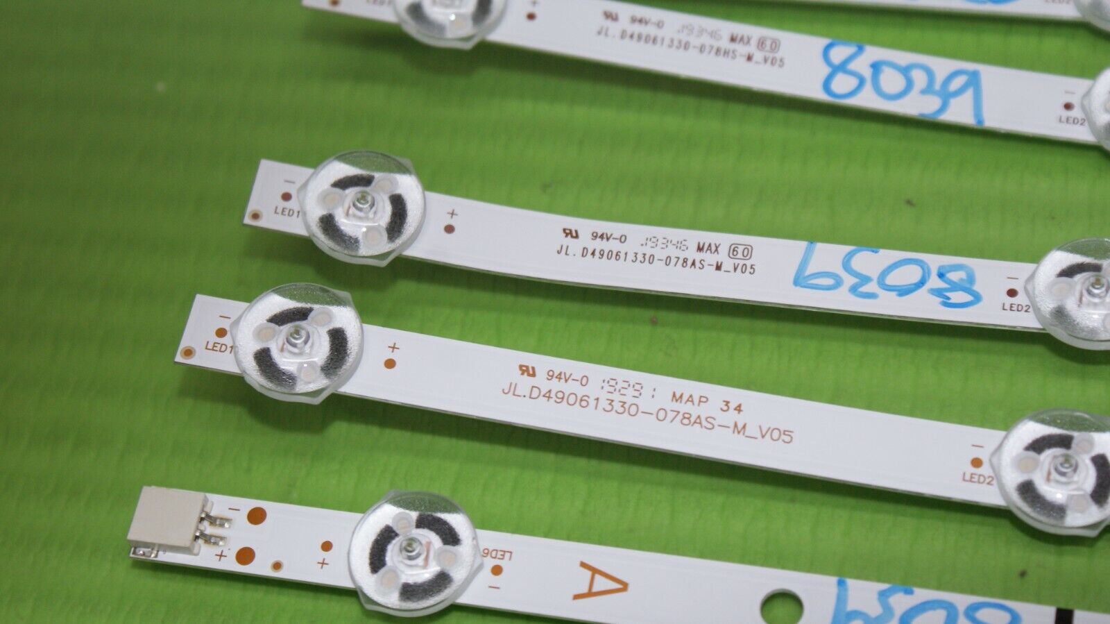 7 LED BACKLIGHT STRIP ARRAY FOR TX-49GS352B 49" TV JL.D49061330-078HS-M_V05 - Image 2