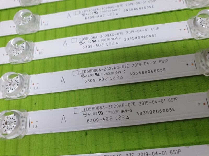 FULL LED BACKLIGHT SET FOR L58AUE21A L58AUE21B TV LED58D06A-ZC29AG-07E - Image 5