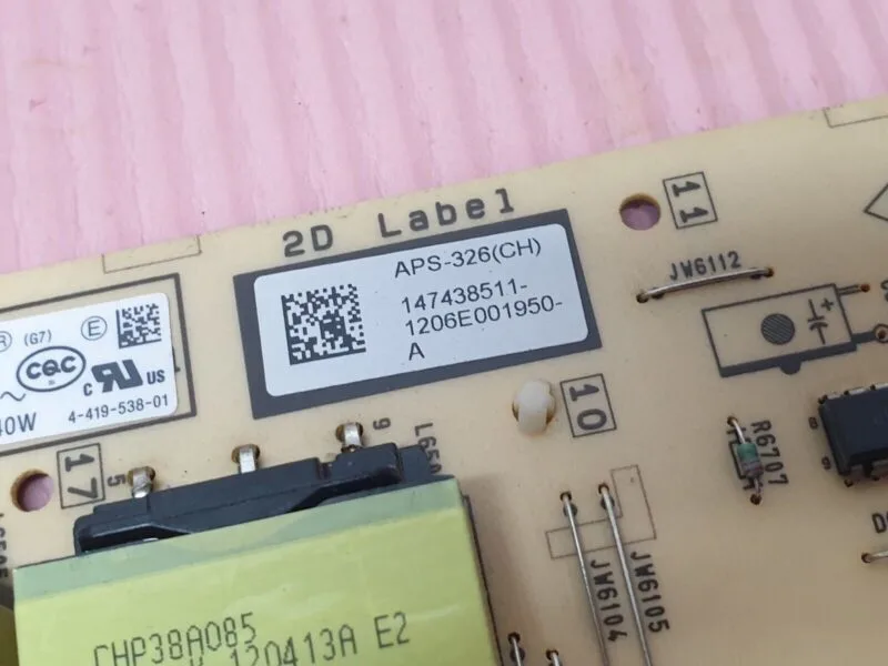 POWER SUPPLY FOR SONY KDL-55HX853 TV 1-886-218-11 APS-326 APS-326(CH) 147438511 - Image 3