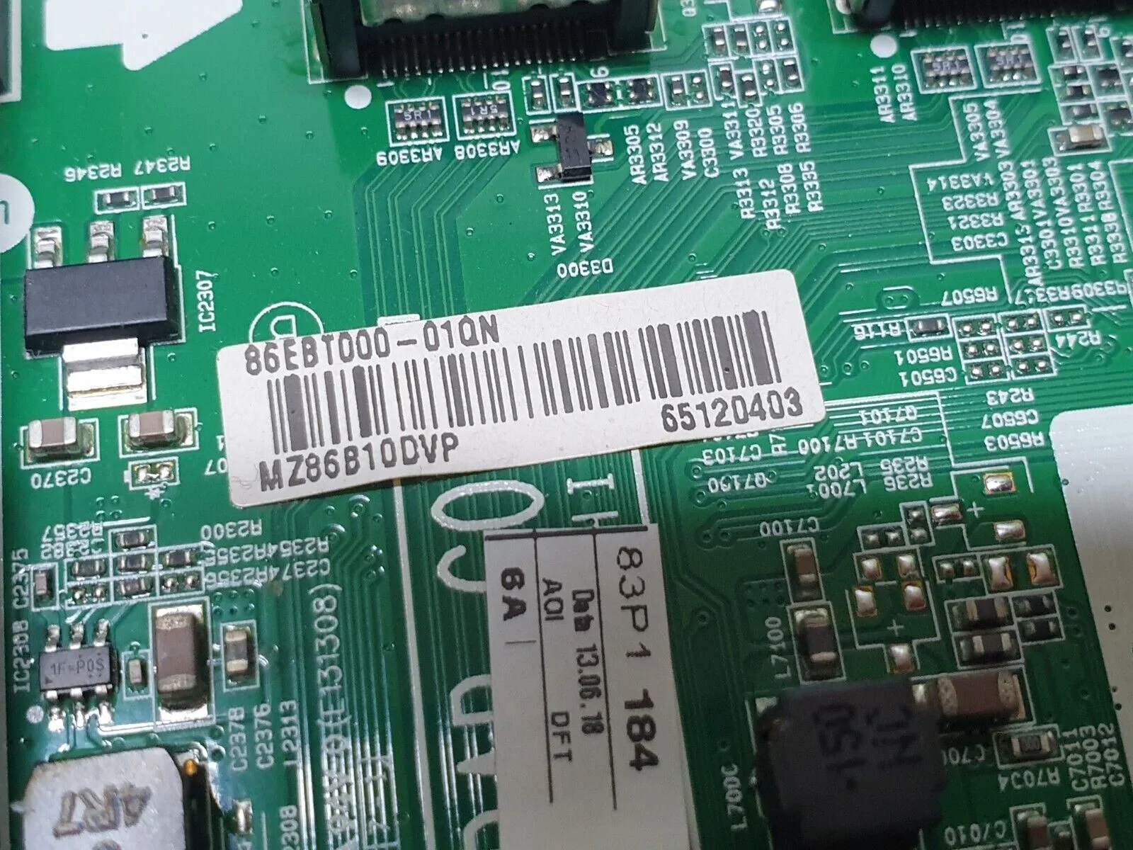 MAIN AV BOARD MB LG 43UK6300PLB TV EAX67872805 (1.1) EBT65120403 SCREEN:HV430QUB - Image 5