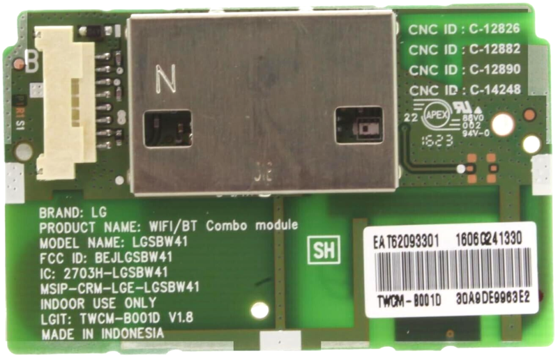 GENUINE ORIGINAL WIFI/BT MODULE 55EG910V 55EG9200 OLED TV LGSBW41 EAT62093301