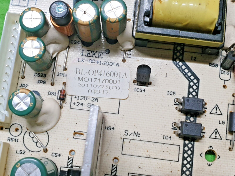 POWER SUPPLY BOARD PSU TECHNIKA X32/56G 32" LED TV BL-OP416001A CQC04001011196 - Image 3