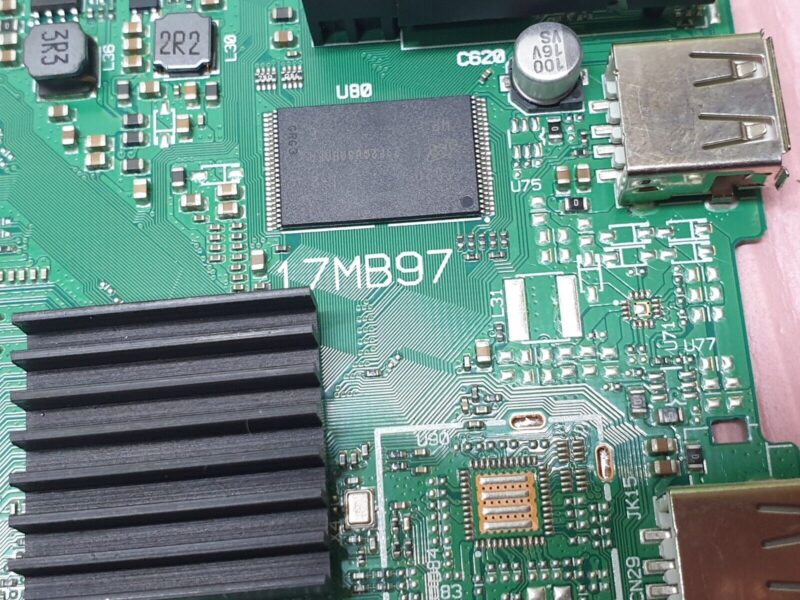 MAIN AV BOARD MB HITACHI 50HYT62UK 50" LED TV 17MB97 23287682 SCREEN:LC500DUJ - Image 3