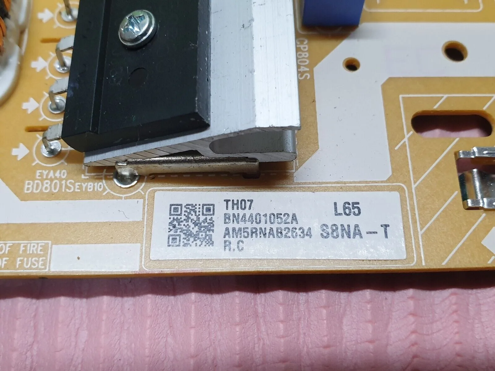 POWER SUPPLY PSU SAMSUNG QE65Q80TAT 65" LED TV L65S8NA_THS BN44-01052A REV 1.1 - Image 4