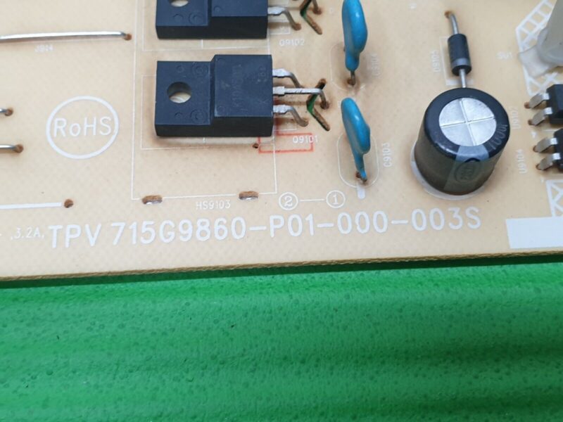 POWER SUPPLY BOARD PSU PHILIPS 58PUS6203/12 58" LED TV 715G9860-P01-000-003S - Image 2