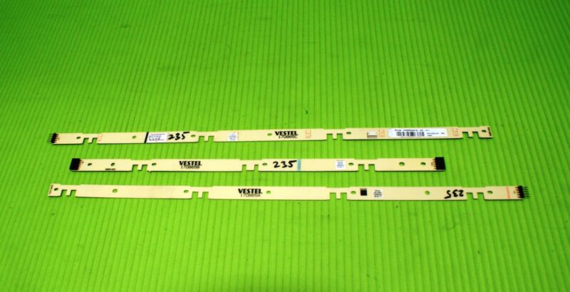 3 LED BACK LIGHT INTERFACE STRIPS FOR 65U5863DB 65" TV 17DB65A 17DB65B 17DB65C