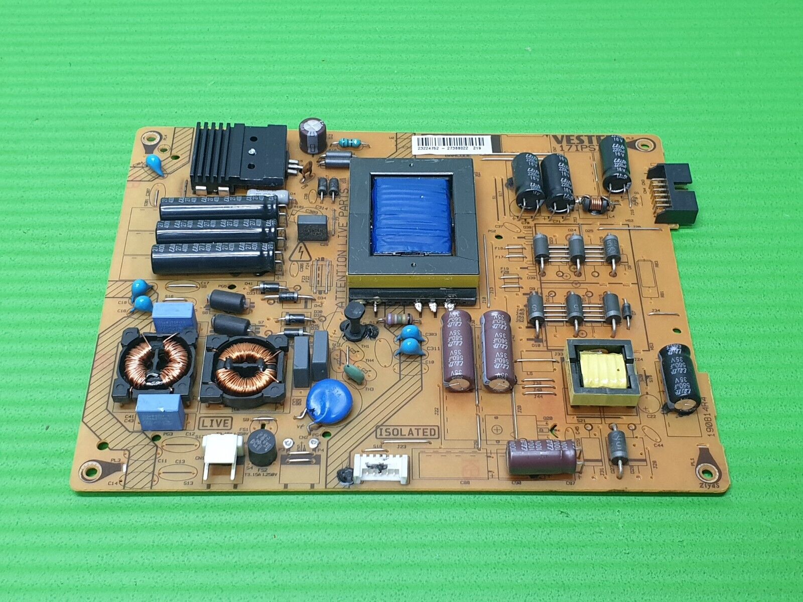 POWER SUPPLY BOARD PSU HITACHI 42HYT42U LED TV VESTEL 17IPS71 23224752