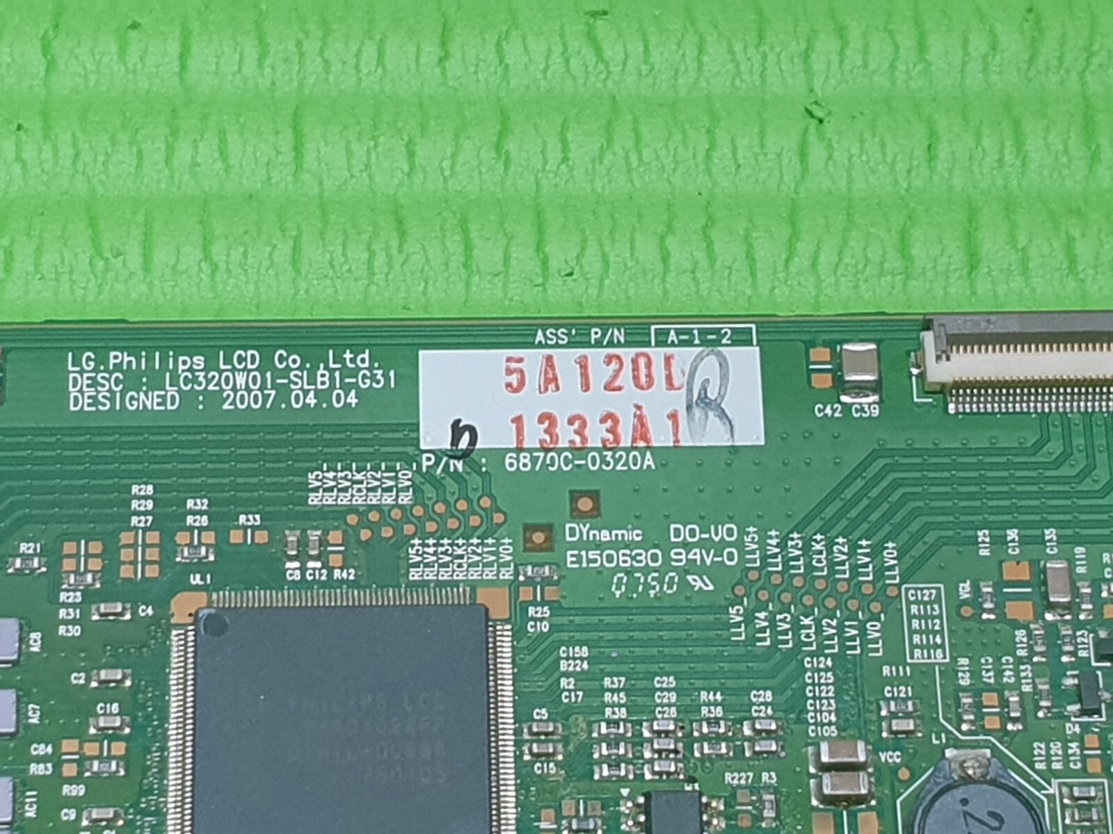 TCON LVDS BOARD FOR LG 32LB75-ZB 32" LCD TV 6871L-1333A 6870C-0320A LC320W01 - Image 2