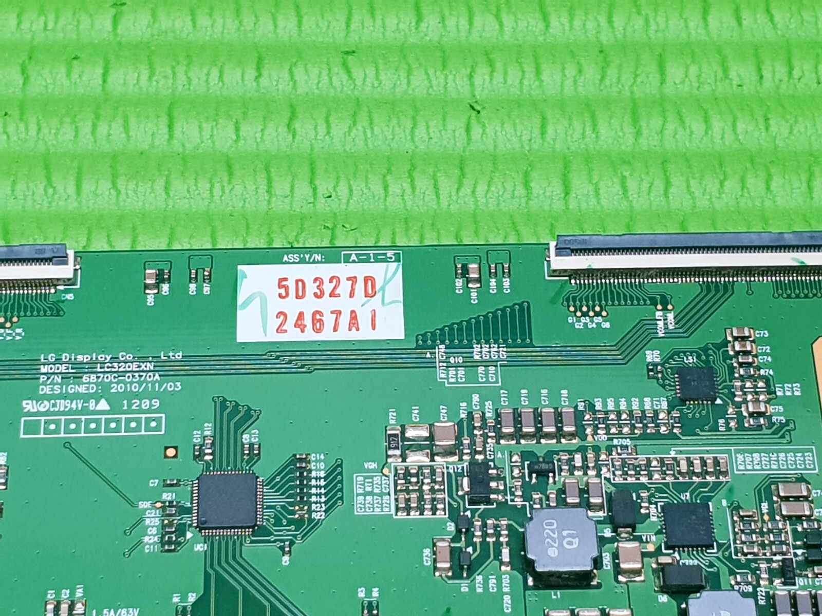 TCON LVDS BOARD FOR POLAROID P32LED12 32" LED TV 6871L-2467A 6870C-0370A - Image 2