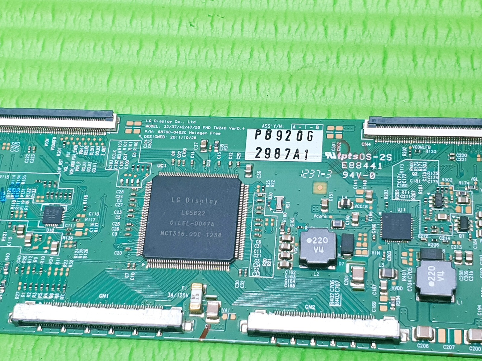 TCON LVDS BOARD FOR TOSHIBA 42VL963 42" LED TV 6871L-2987A 6870C-0402C - Image 2