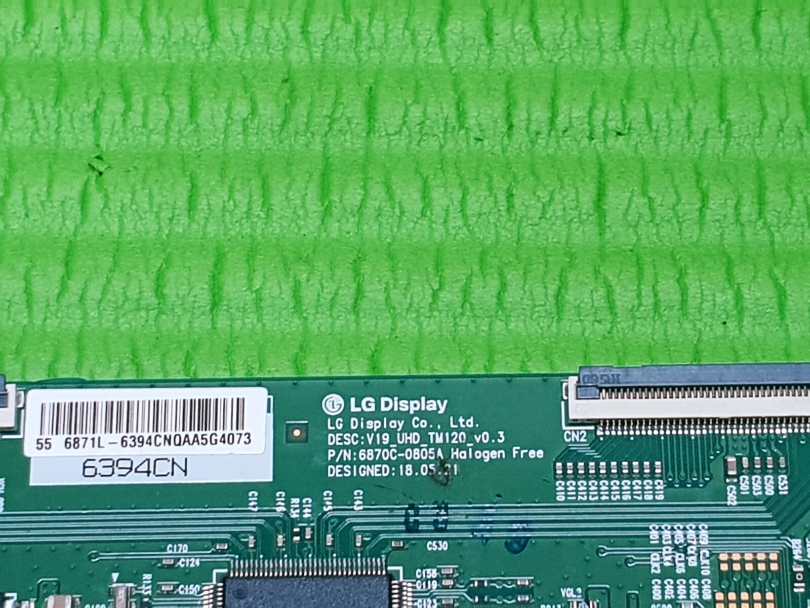 TCON LVDS BOARD FOR POLAROID P55UPA2033A 55" LED TV 6870C-0805A 6871L-6394C - Image 2