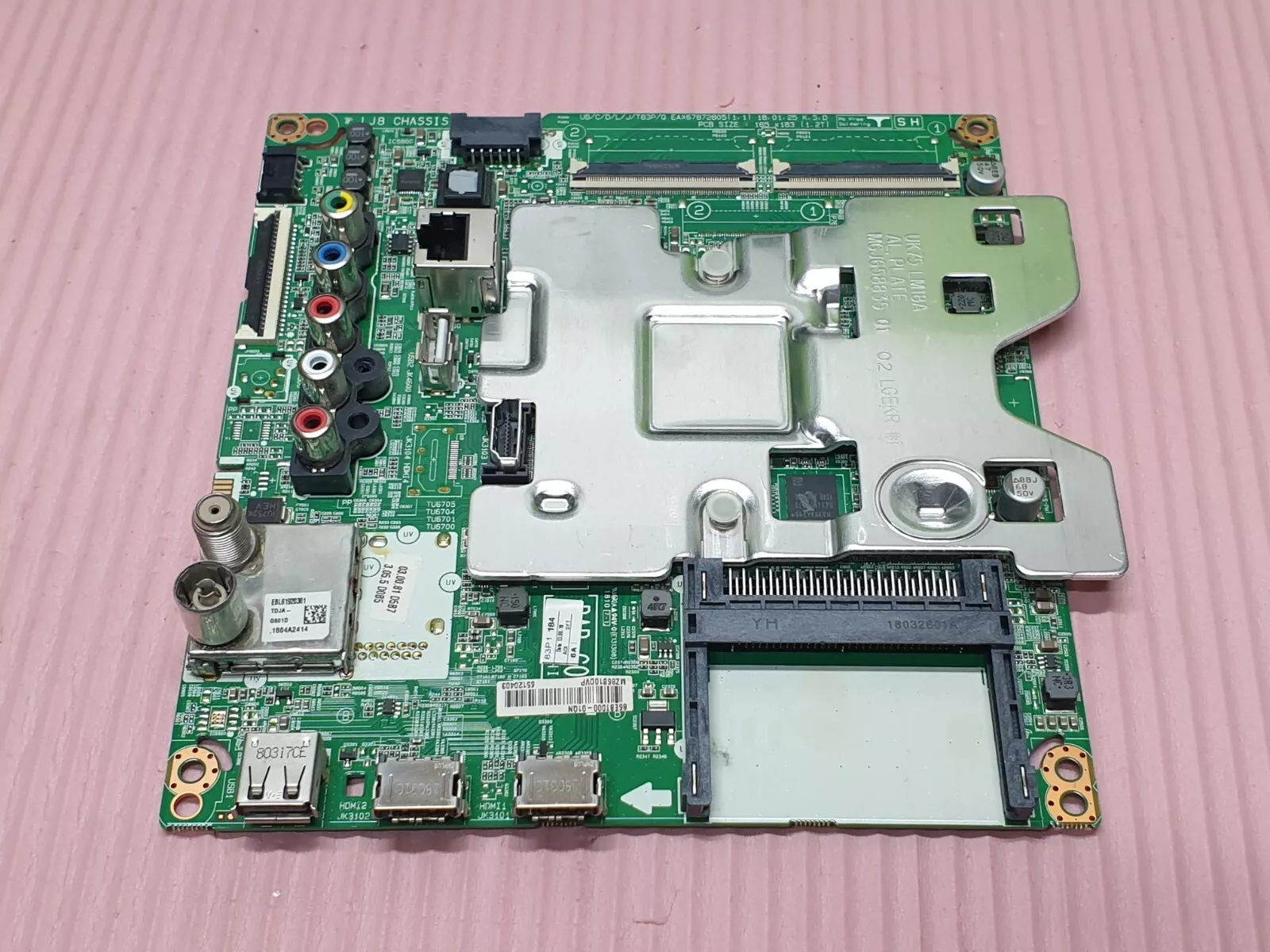 MAIN AV BOARD MB LG 43UK6300PLB TV EAX67872805 (1.1) EBT65120403 SCREEN:HV430QUB