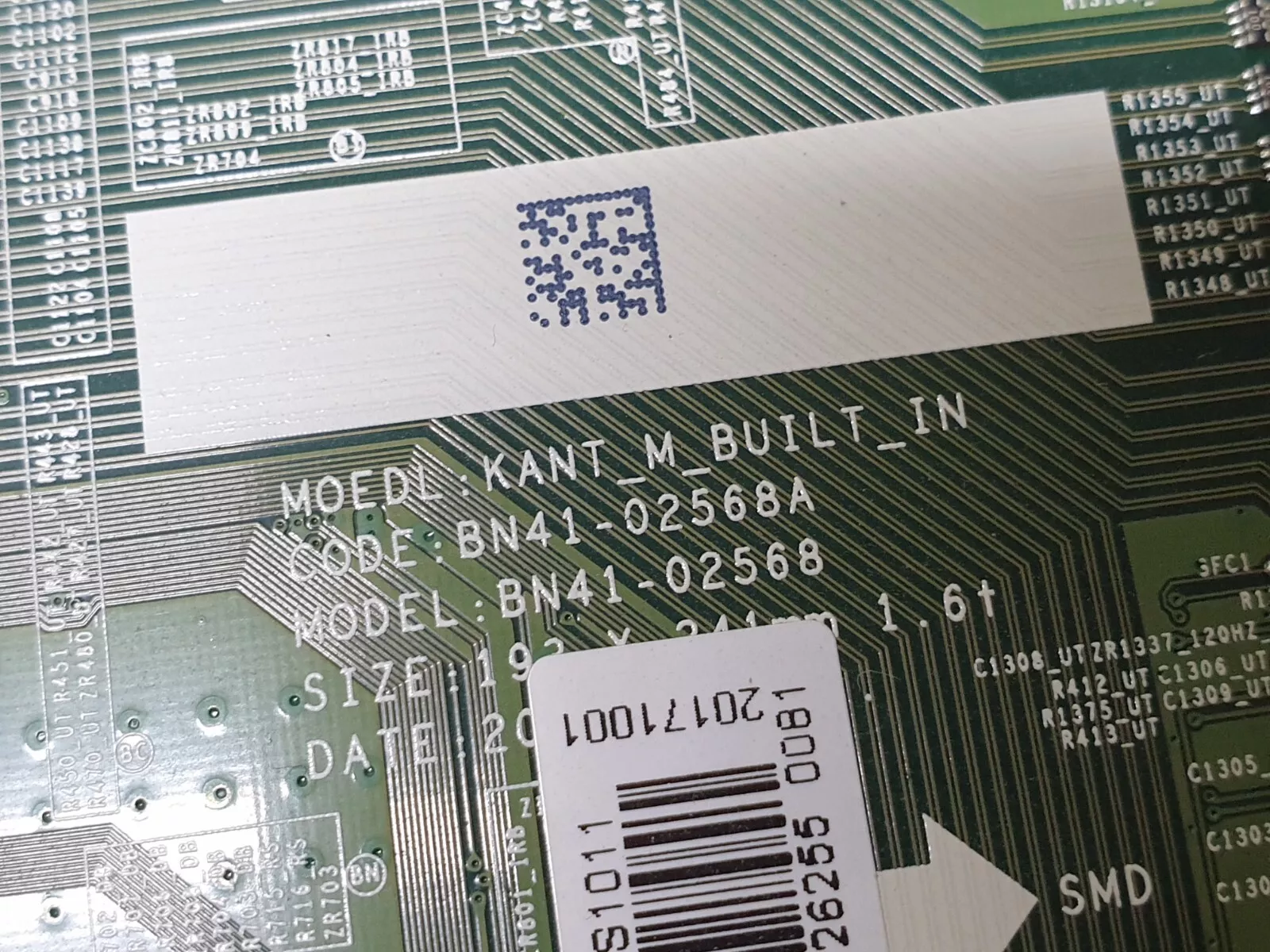 MAIN AV BOARD MB SAMSUNG UE55MU6220K TV BN41-02568A BN94-12571N SCREEN:T550QVR08 - Image 2