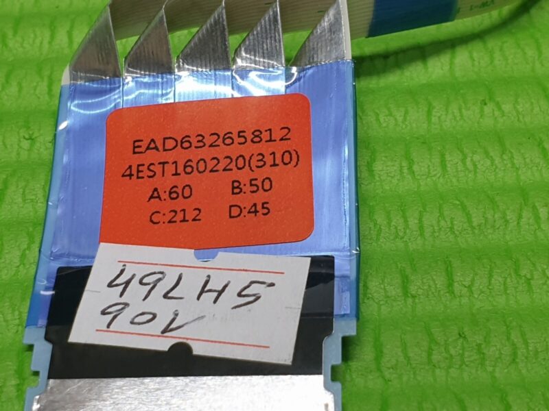 FLAT RIBBON CABLE FROM TCON LVDS BOARD TO MAIN BOARD FOR LG 49LH590V 49" LED TV - Image 2