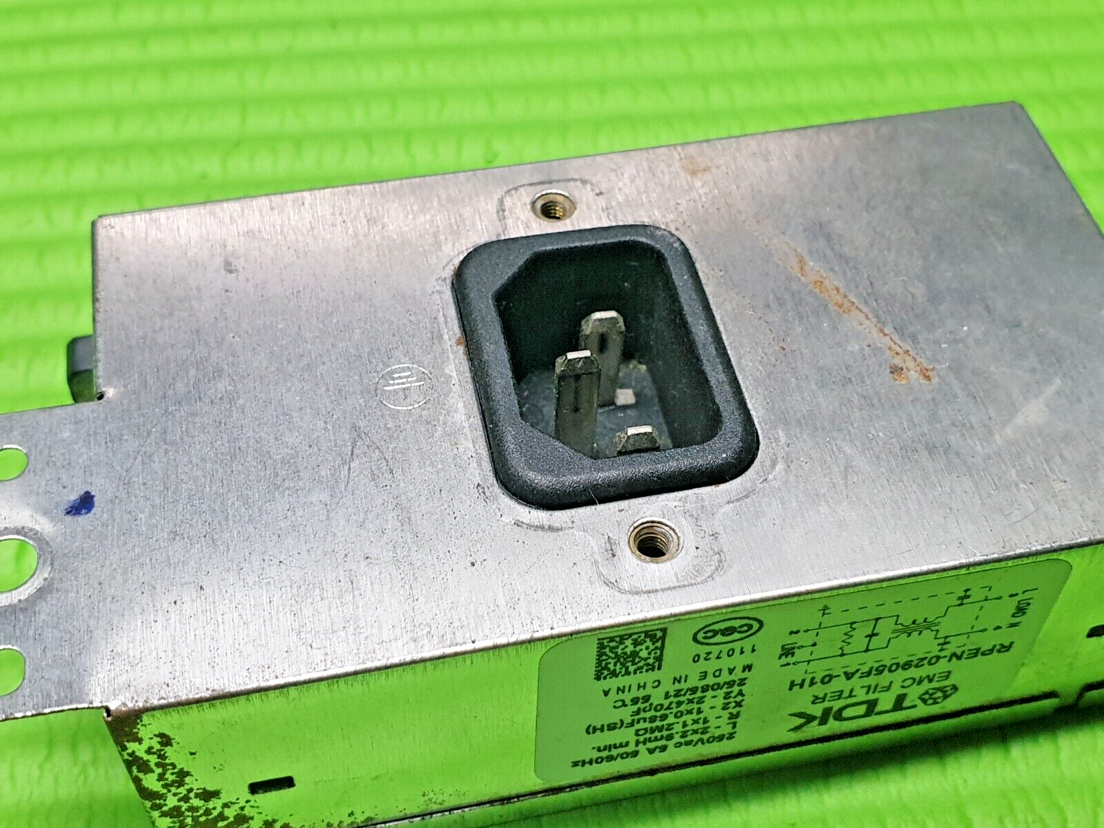 3 PIN AC POWER PLUG NOISE FILTER FR PANASONIC TX-P42C30B 42" TV RPEN-02905FA-00H - Image 3