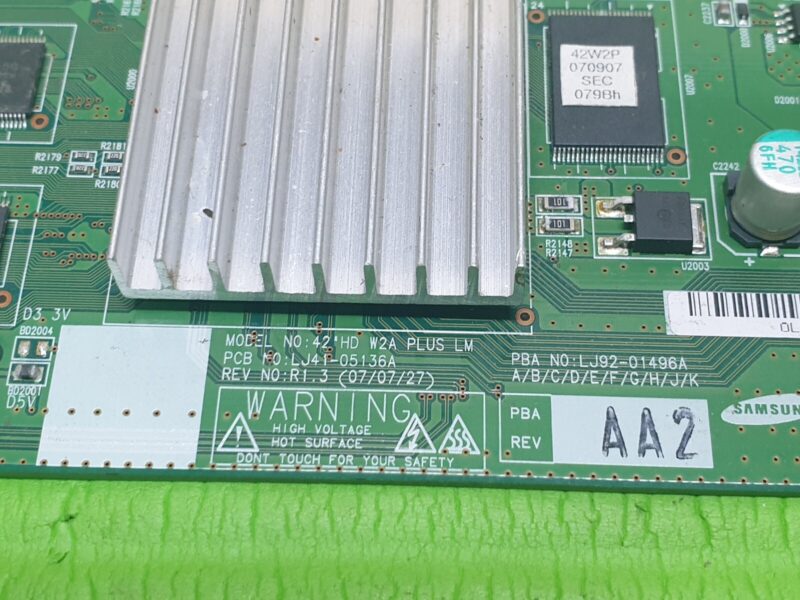 TCON LVDS BOARD FOR SAMSUNG PS42C96 42" TV LJ92-01496A LJ41-05136A R1.3 - Image 2