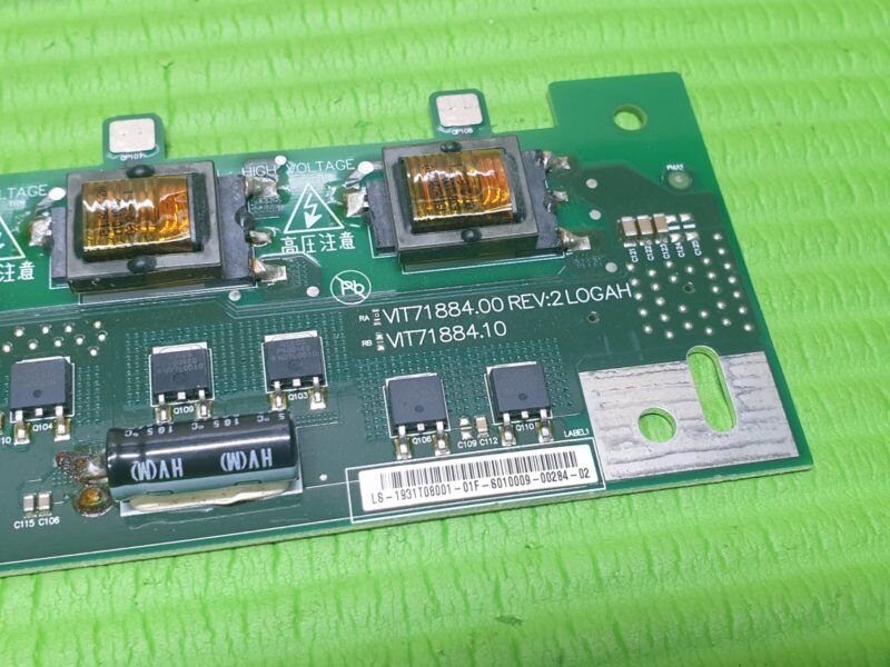 INVERTER BOARD FOR LG 32LD450 32LK450U 32" LCD TV 1931T09005  VIT71884.00 REV:2 - Image 2