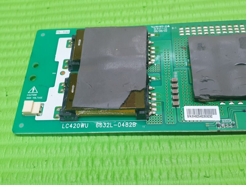 INVERTER BOARD TOSHIBA 42ZV555D 42" LCD TV PNEL-T711B 2300KTG008B-F 6632L-0482B - Image 2