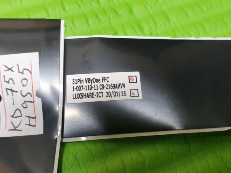 FLAT RIBBON CABLE FROM TCON LVDS BOARD TO MAIN BOARD FOR SONY KD-75XH9505 75" TV - Image 3