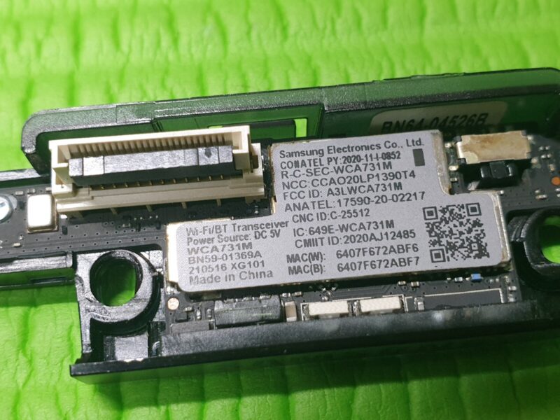 SWITCH KEY BUTTON & WIFI BT BOARD SAMSUNG QE55QN93AAT QE55QN85AAT QE65QN85AAT TV - Image 3